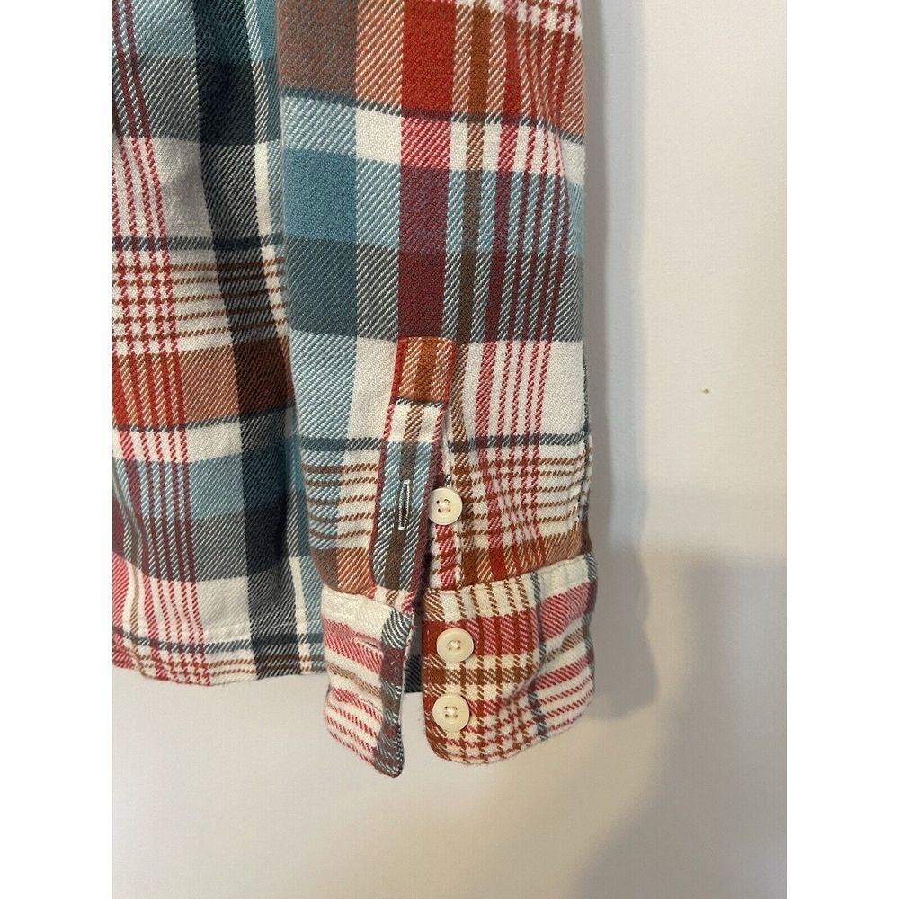 Patagonia Plaid Button-Down Shirt in Red, Blue, Cream - Picture 2 of 8